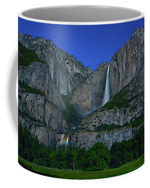 Yosemite Moonbow Coffee Mug featuring the photograph Moonbow Yosemite Falls by Raymond Salani III
