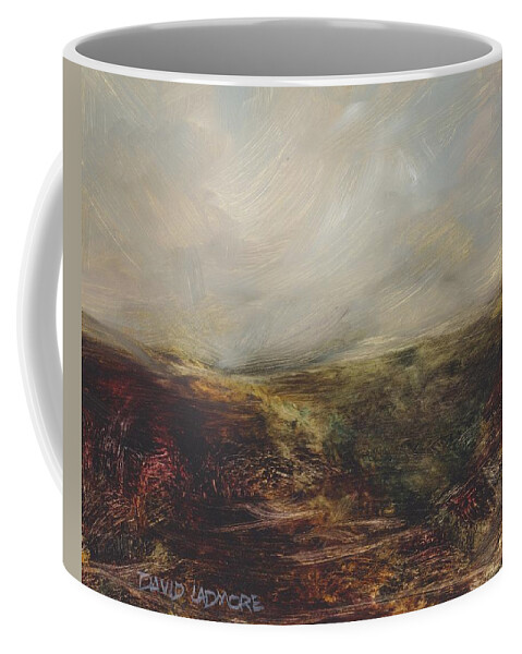 Moorland Coffee Mug featuring the painting Moorland 76 by David Ladmore