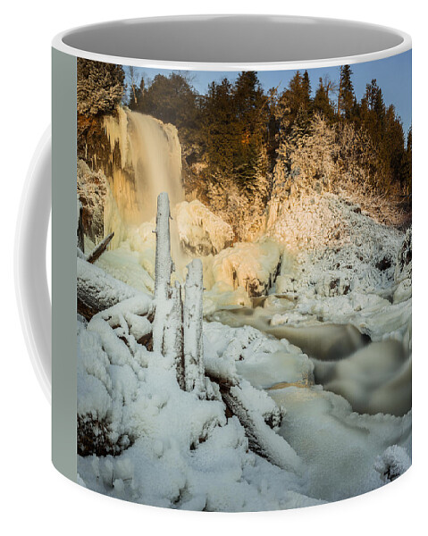 Bitter Coffee Mug featuring the photograph Moraine Falls at Sunrise by Jakub Sisak