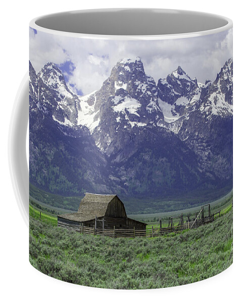 Mormon Coffee Mug featuring the photograph Grand Tetons by Louise Magno