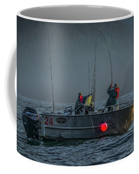 Fishing Coffee Mug featuring the photograph Morning Catch by Jason Brooks