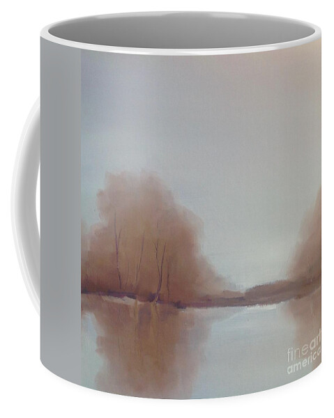  Landscape Coffee Mug featuring the painting Morning Chill by Michelle Abrams
