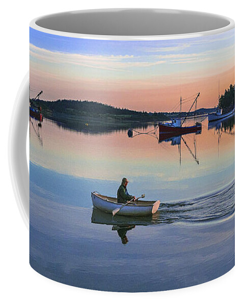 Morning Commute Coffee Mug featuring the photograph Morning Commute by Marty Saccone