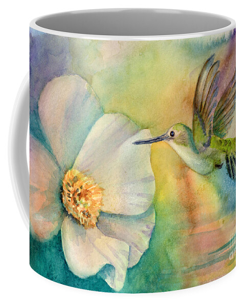 Hummingbird Coffee Mug featuring the painting Morning Glory by Amy Kirkpatrick