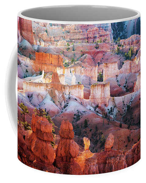 American Coffee Mug featuring the photograph Morning Glow in Bryce Canyon by Alex Mironyuk