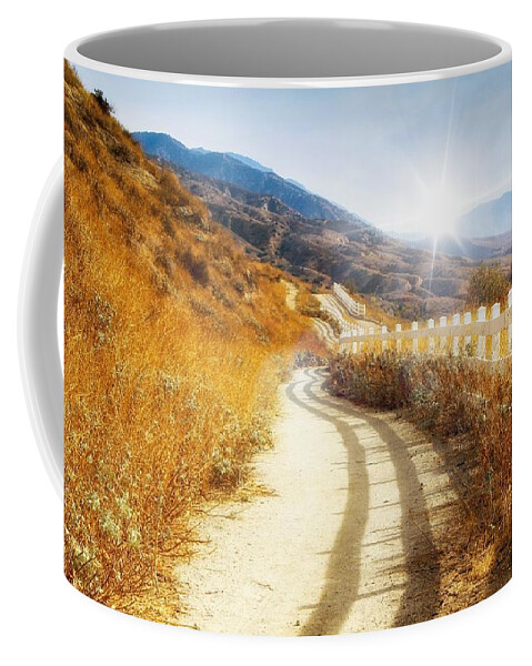 Hike Coffee Mug featuring the photograph Morning Hike by Alison Frank