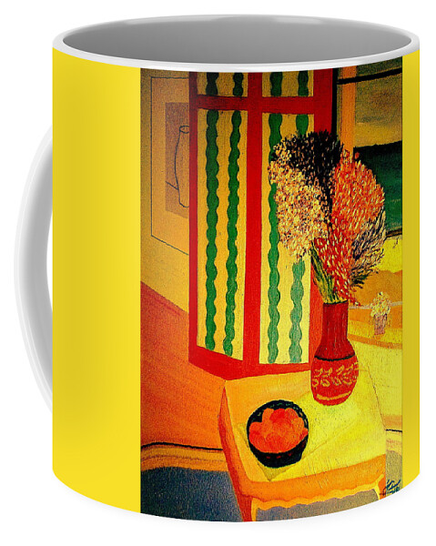 France Coffee Mug featuring the painting Morning in Collioure by Bill OConnor