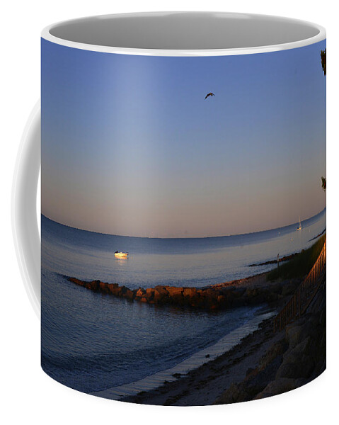 Cape Cod Coffee Mug featuring the photograph Morning Light at Grey Neck Beach by Ken Stampfer