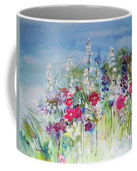 Flowers Coffee Mug featuring the painting Morning Mist by Sue Kemp