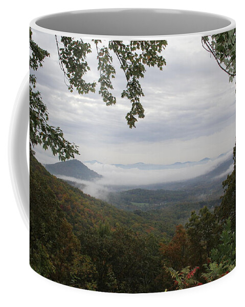 Mountains Coffee Mug featuring the photograph Misty Morning Mountains by Allen Nice-Webb