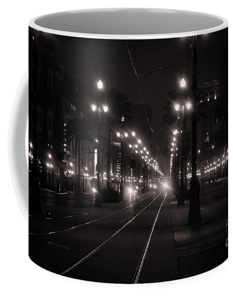 Nola Coffee Mug featuring the photograph Morning on Canal Street by Jarrod Erbe