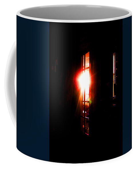 Abstract Coffee Mug featuring the digital art Morning Reflections by William Russell Nowicki
