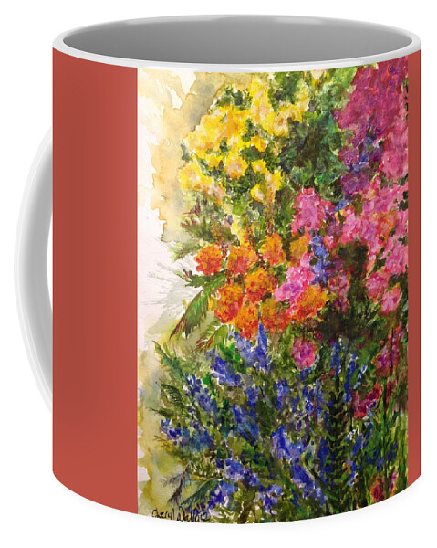 Arizona Coffee Mug featuring the painting Morning Song by Cheryl Wallace