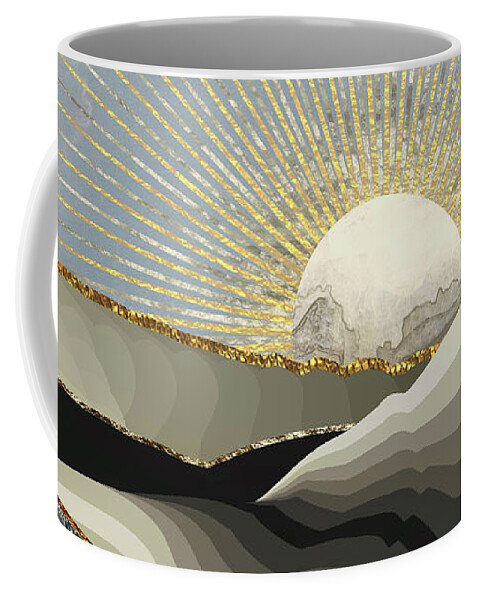 Morning Coffee Mug featuring the digital art Morning Sun by Katherine Smit