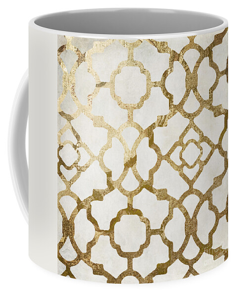Gold Coffee Mug featuring the painting Moroccan Gold I by Mindy Sommers