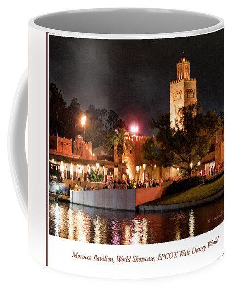 Morocco Pavilion Coffee Mug featuring the photograph Morocco Pavilion, World Showcase, EPCOT, Walt Disney World by A Macarthur Gurmankin