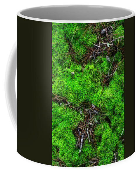 Moss Coffee Mug featuring the photograph Moss On The Hillside by Mike Eingle