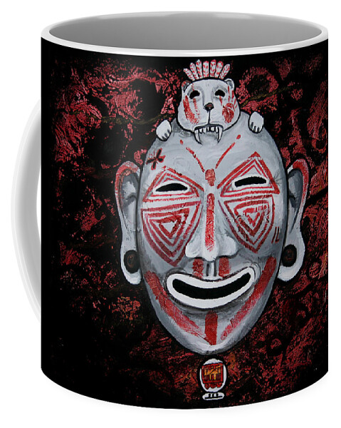 Eyes Coffee Mug featuring the painting Mother Earth 812 by M E