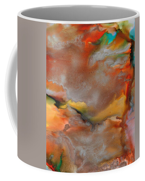 Abstract Coffee Mug featuring the painting Mother Nature by Eli Tynan