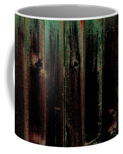 Fence Art Coffee Mug featuring the photograph Mother of Pearl Fence by Richard Omura