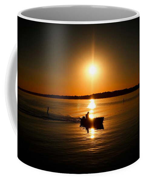Motor Boat Coffee Mug featuring the photograph Motor Boat Ride by Todd Klassy