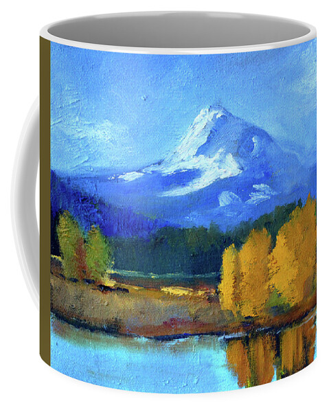 Northwest Landscape Painting Coffee Mug featuring the painting Mount Hood by Nancy Merkle