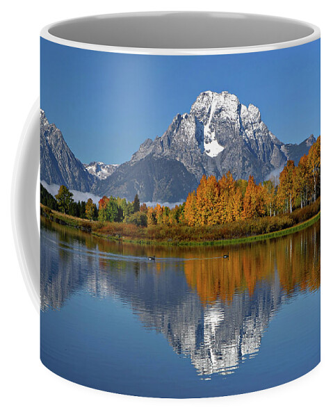 Mount Moran Coffee Mug featuring the photograph Mount Moran by Ronnie And Frances Howard