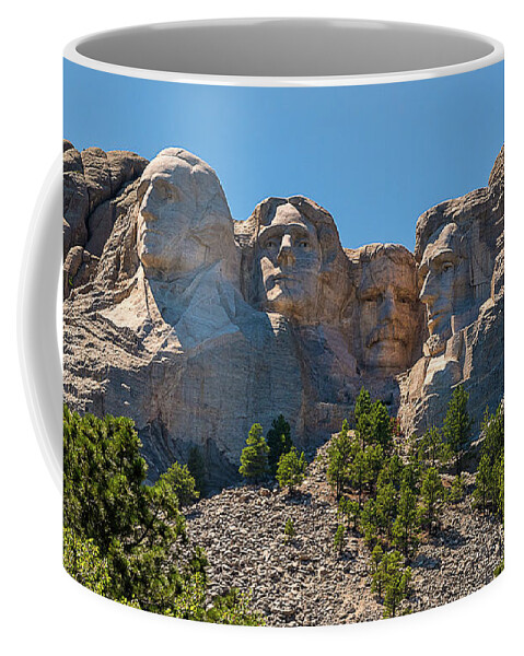 Abraham Lincoln Coffee Mug featuring the photograph Mount Rushmore South Dakota by Brenda Jacobs