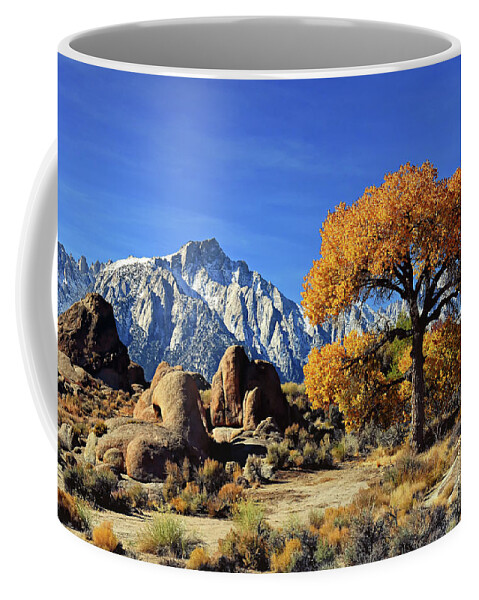 Whitney Coffee Mug featuring the photograph Mount Whitney by Lawrence Knutsson