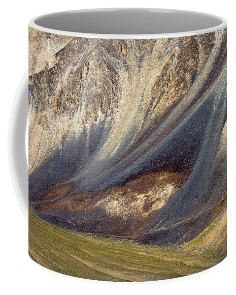 Mountain Coffee Mug featuring the photograph Mountain abstract 2 by Hitendra SINKAR
