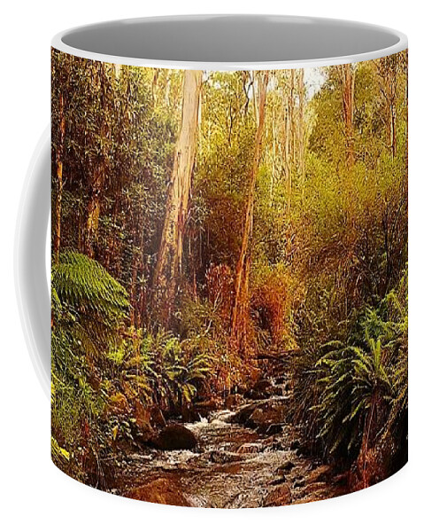 Nature Coffee Mug featuring the photograph Mountain creek by Glen Johnson