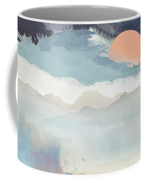 Mountain Coffee Mug featuring the digital art Mountain Dream by Spacefrog Designs