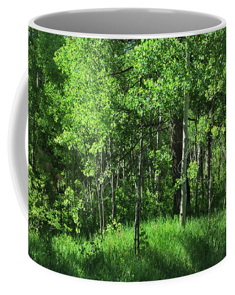 Trees Coffee Mug featuring the photograph Mountain Greenery by Ron Cline