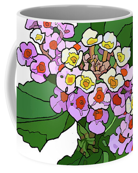 Mountain Coffee Mug featuring the painting Mountain Laurel by Jamie Downs