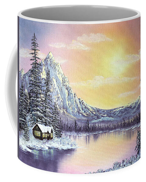 Oil Painting Coffee Mug featuring the painting Mountain Majesty by Lori Grimmett