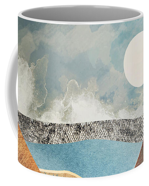 Mountain Coffee Mug featuring the digital art Mountain Pass by Spacefrog Designs