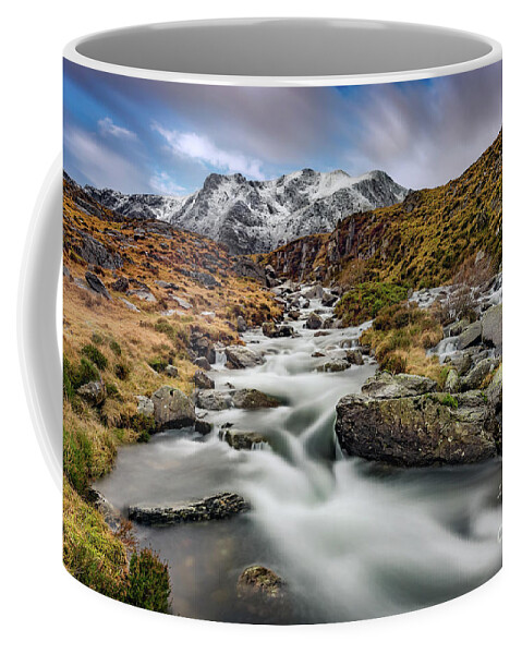 Cwm Idwal Coffee Mug featuring the photograph Mountain River Snowdonia by Adrian Evans