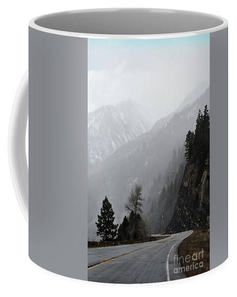 Mountain Coffee Mug featuring the photograph Mountain Roads by Anjanette Douglas
