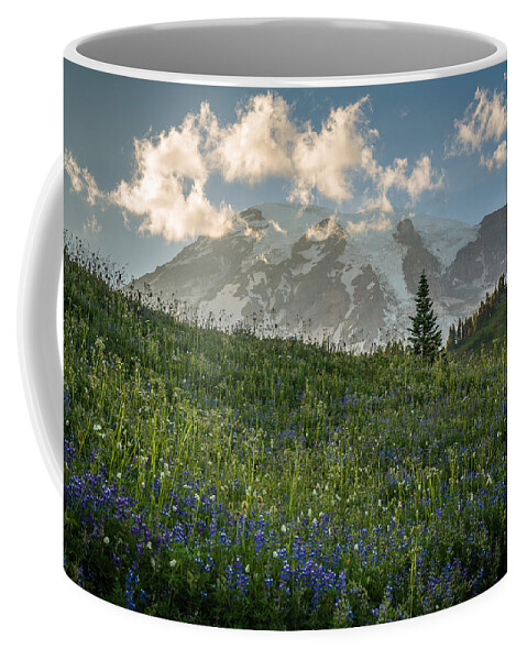 Mount Rainier Coffee Mug featuring the photograph Mountain Side by Kristopher Schoenleber