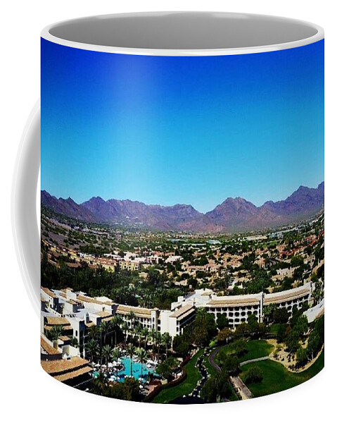 Scottsdale Coffee Mug featuring the photograph Mountain View by Michael Albright