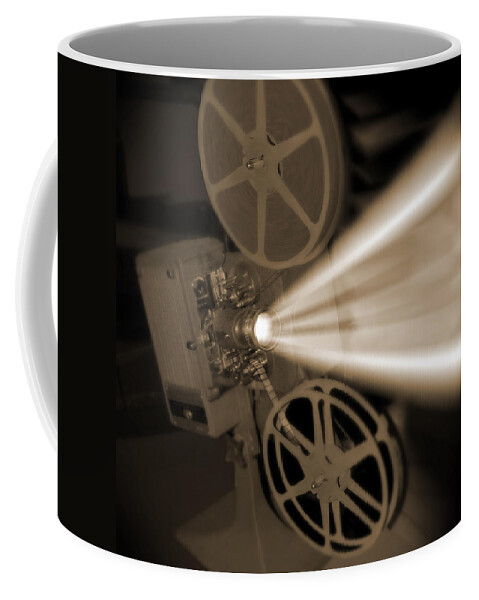 Vintage Coffee Mug featuring the photograph Movie Projector by Mike McGlothlen