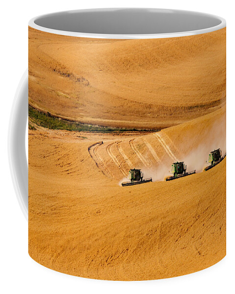 Harvest Coffee Mug featuring the photograph Moving Forward by Mary Jo Allen