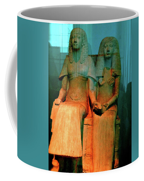 British Museum Coffee Mug featuring the photograph Mr. And Mrs. Egypt by Ira Shander