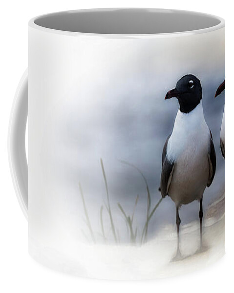 Laughing Gulls Coffee Mug featuring the photograph Mr and Mrs Laughing Gull by Mary Lou Chmura