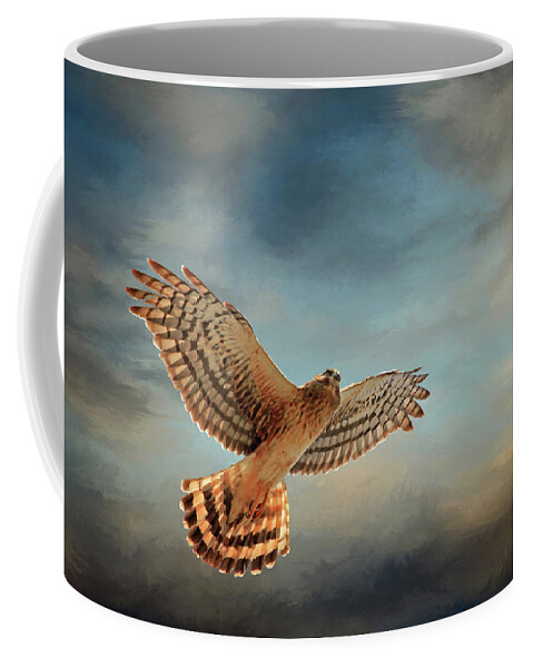 Coopers Hawk Coffee Mug featuring the photograph Mr Cooper by Donna Kennedy