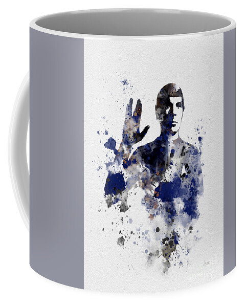 Spock Coffee Mug featuring the mixed media Mr Spock by My Inspiration