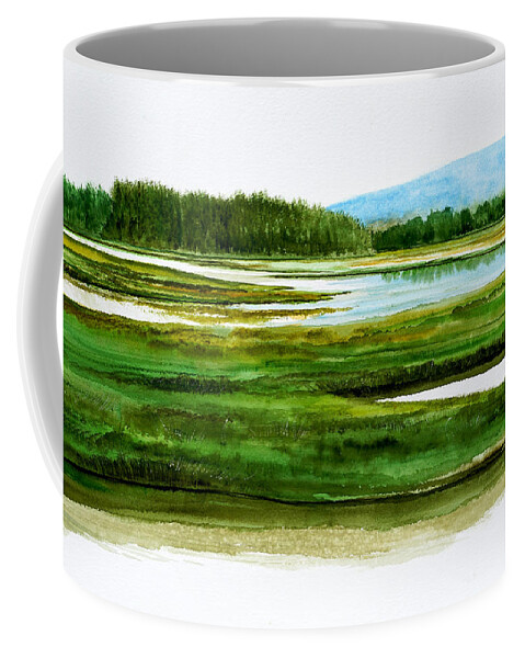 Mount Desert Coffee Mug featuring the painting Mt Desert Island by Paul Gaj