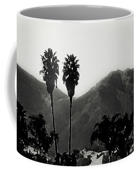 Mt. Diablo Coffee Mug featuring the digital art Mt. Diablo, California by Pink Forest Cafe