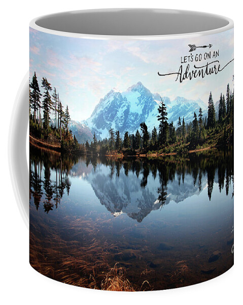 Mt.shuksan Coffee Mug featuring the photograph Mt Shuksan-adventure by Sylvia Cook