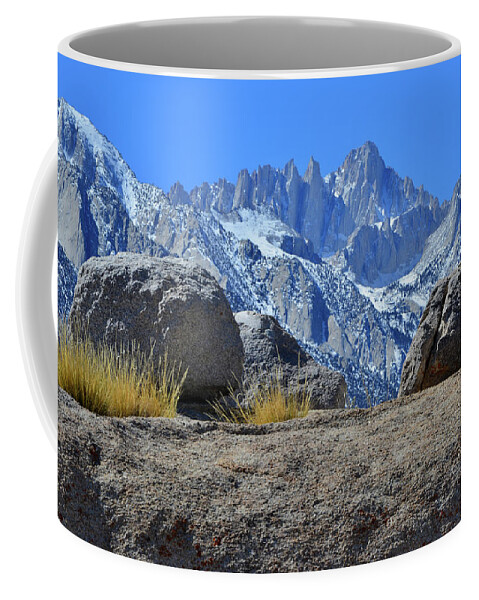 Alabama Hills Coffee Mug featuring the photograph Mt. Whitney - Highest Point in the Lower 48 States by Ray Mathis